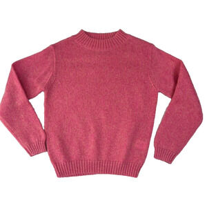 REPOSE AMS Sweater Girls 14 Yr. Pink Merino Wool Kid and Mohair Blend Soft